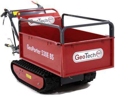 Brouette à moteur GeoTech GeoPorter 530E BS CR950 benne Brouette à moteur GeoTech