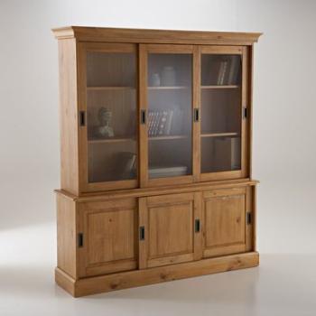 Buffet vaisselier, pin massif, Authentic Style - L