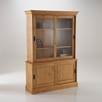 Buffet vaisselier, pin massif, Authentic Style - L