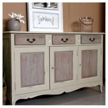 Buffet PHILEMON en bois blanc avec Buffet PHILEMON en bois blanc