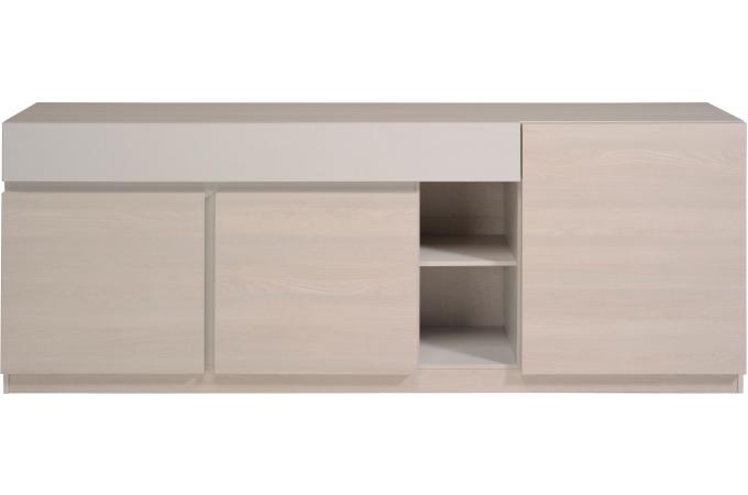 Promo : Buffet 3 Portes 1 Tiroir Beige WERNER Decl