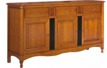 Enfilade merisier 3 portes 3 tiroirs Enfilade merisier 3 portes