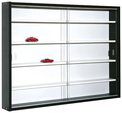 Vitrine murale coloris noir et blanc pour miniatur