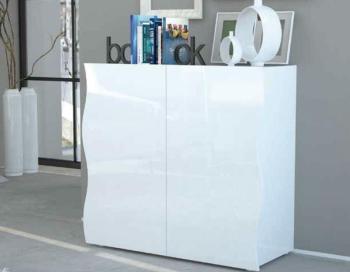 Buffet blanc laqué design 2 portes SWELL 3