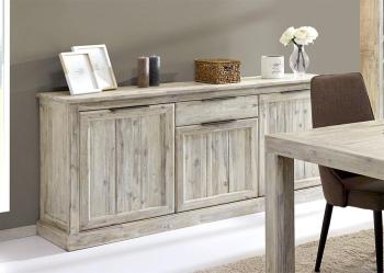 Buffet bahut contemporain en bois massif GOTHAM