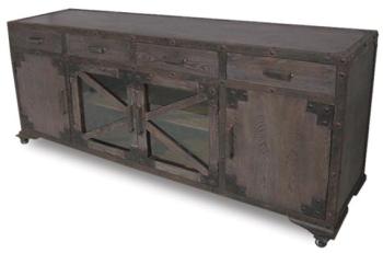 Buffet vintage 4 portes et 4 tiroirs style industr