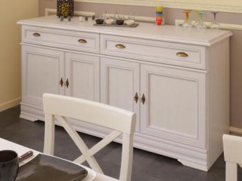Buffet/bahut ELISABETH 4 portes et 2 tiroirs pin b