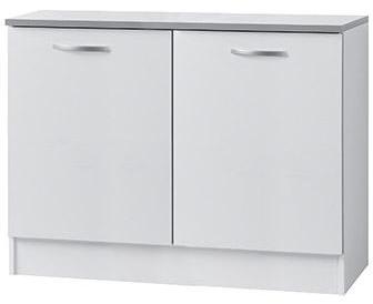 Meuble sous évier L120xH86xP60cm - blanc