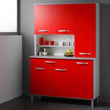 Buffet de cuisine 6 portes 120x44x181cm coloris ro