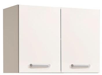 Meuble haut L80xH58xP36cm - blanc brillant