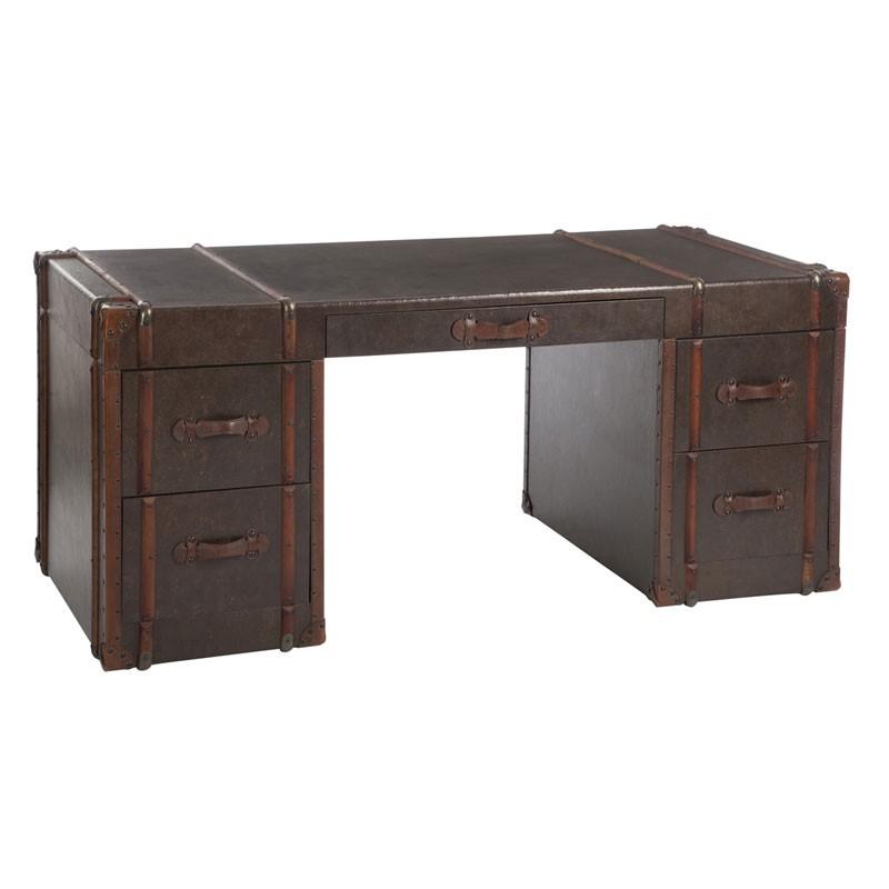 Bureau 5 tiroirs en Bois - MAPPY - L 182 x l 82 x