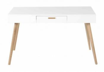 Bureau chêne et laqué 1 tiroir