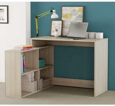 Bureau dangle imitation chêne shannon - Terre de