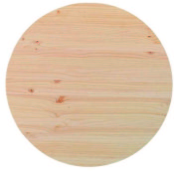 Plateau rond en bois pour bureau Plateau rond en bois pour