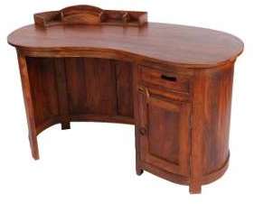 BUREAU haricot EN PALISSANDRE BUREAU haricot EN PALISSANDRE
