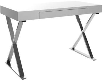Bureau design blanc laqué LUCA Bureau design blanc laqué