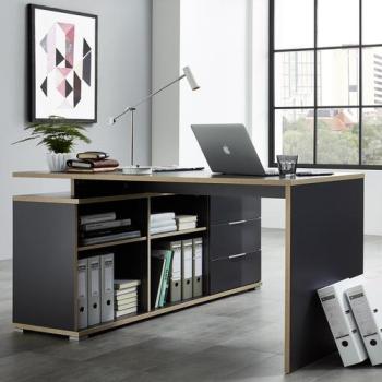 Bureau d angle gris Mateo Bureau d angle gris Mateo