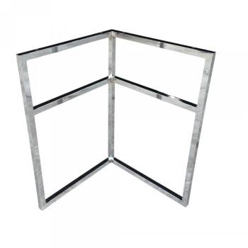 Tréteau de bureau universel en métal chromé pour plateau Tréteau de bureau universel