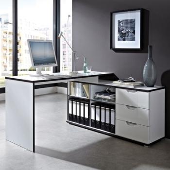 Bureau d angle design avec caisson Area Bureau d angle design avec