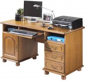 Bureau Ministre Informatique Chêne Rustique