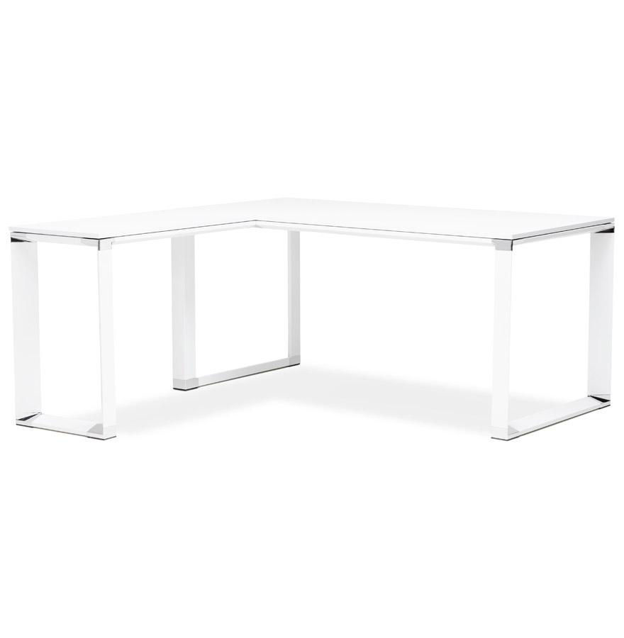 Bureau d angle design XLINE en bois blanc (angle au Bureau d angle design XLINE