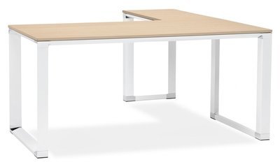 Bureau d angle design XLINE en bois finition naturelle Bureau d angle design XLINE
