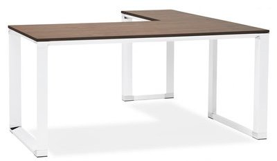 Bureau d angle design XLINE en bois finition Noyer Bureau d angle design XLINE