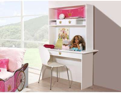Bureau PIPA blanc avec surmeuble Bureau PIPA blanc avec surmeuble