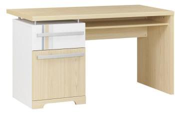 Bureau Enfant Bora Blanc et Bois Bureau Enfant Bora Blanc et
