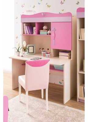 Bureau hearts rose et lilas avec porte