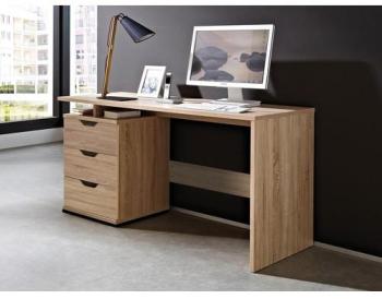 Bureau CAMBRIDGE 3 tiroirs sonoma Bureau CAMBRIDGE 3 tiroirs