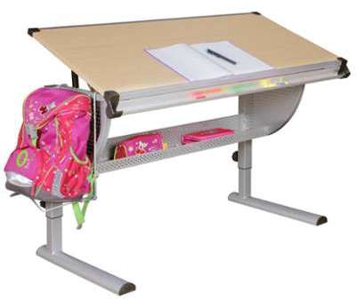 Bureau enfant réglable en hauteur 120x60 cm coloris Bureau enfant réglable en