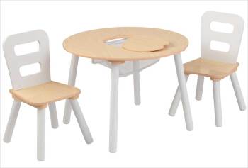 Table enfant ronde et 2 chaises