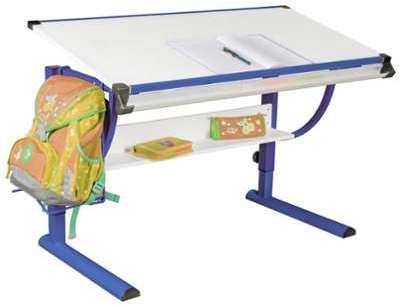 Bureau enfant réglable en hauteur 120x60 cm coloris Bureau enfant réglable en
