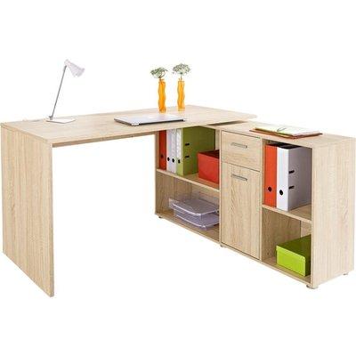 Bureau Avec Bloc De Rangement Orientable Fmd Lex -