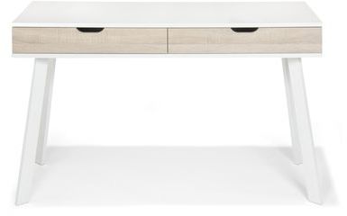 Aquila Bureau blanc style scandinave à tiroirs imi