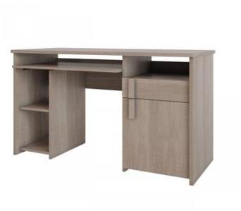 Bureau 1 porte 1 tiroir bois clair BU4005 Bureau 1 porte 1 tiroir bois