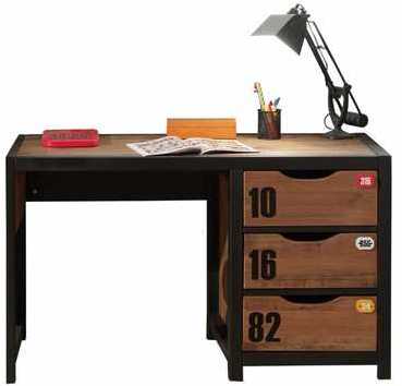 Bureau en bois massif à 3 tiroirs pour chambre gar
