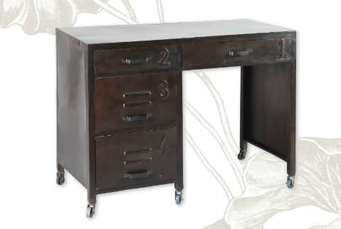 Bureau 4 tiroirs Usine gray Bureau 4 tiroirs Usine gray