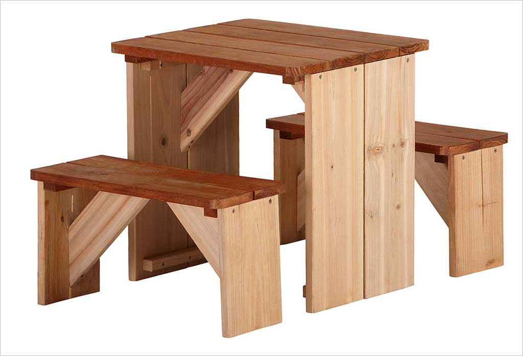 Table pique-nique bois enfant ZidZed