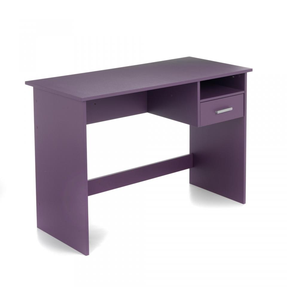 Bureau junior parme avec 1 niche et 1 tiroir Viole