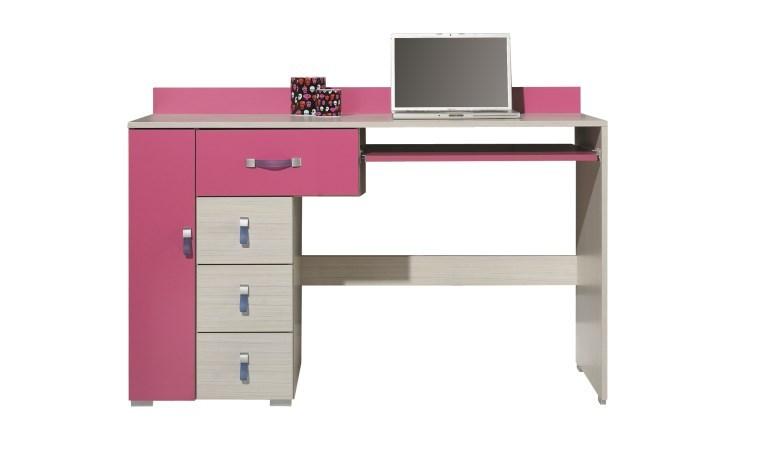 Bureau enfant Rose et Blanc - Collection Vera Fabr