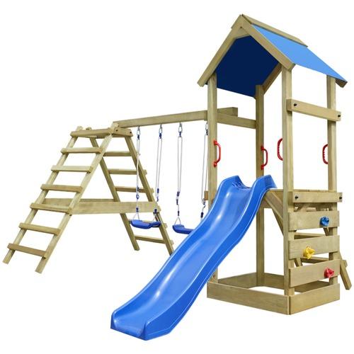 VidaXL Portique de jeu avec échelle, toboggan et b