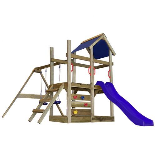 VidaXL Aire de jeux avec échelle, toboggan et bala