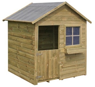 Maison de jardin en bois Coccinelle 126x112x148cm