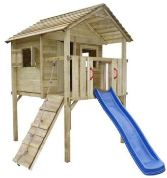 VidaXL Aire de jeux avec toboggan et échelle en bo
