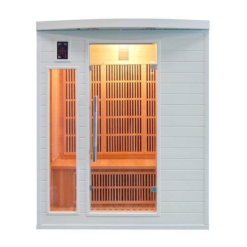 Sauna carbone SOLEIL BLANC 3 places