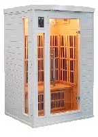 Sauna infrarouge soleil blanc 2
