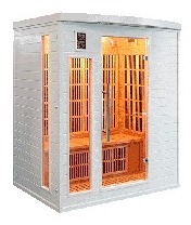 Sauna infrarouge soleil blanc 3