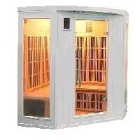 Sauna infrarouge soleil blanc 3/4